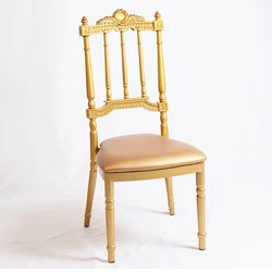 new design wedding event  aluminum  gold napoleon chiavari chair tiffany gold chair