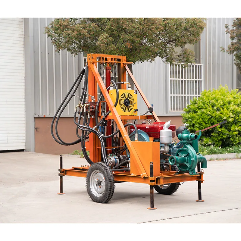 Hot Selling 180 Meter Multifunction Mine Drilling Rig Rotary Borehole Water Well Drilling Rig Machine