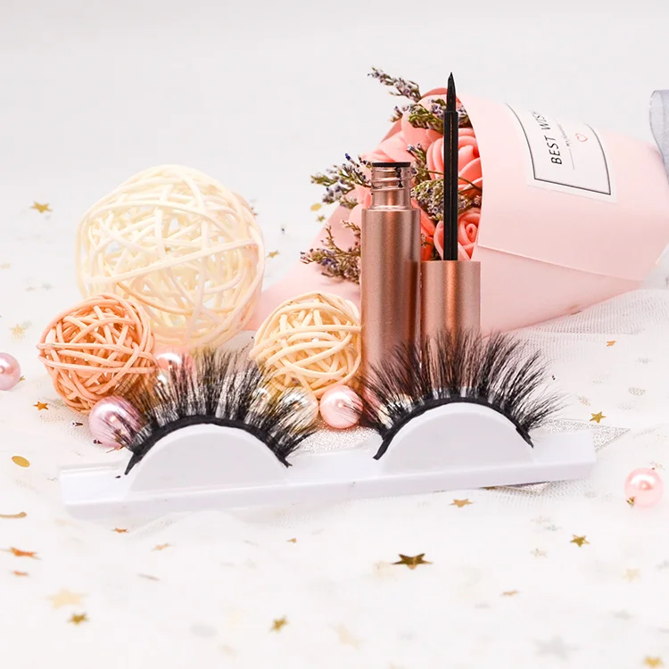 Магнитные накладные ресницы собственного бренда, магнитные ресницы, подводка для глаз