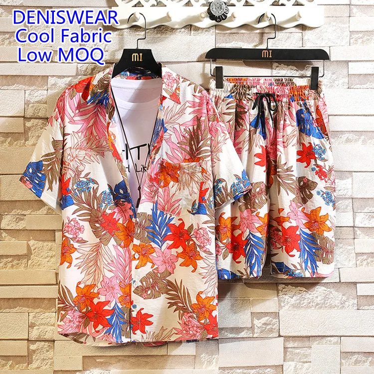 Men's Custom Pattern Aloha Cannabis Hawaii Shirts Regular Fit Summer Shirts Casual Poplin Fabric Customized Woven for Adult