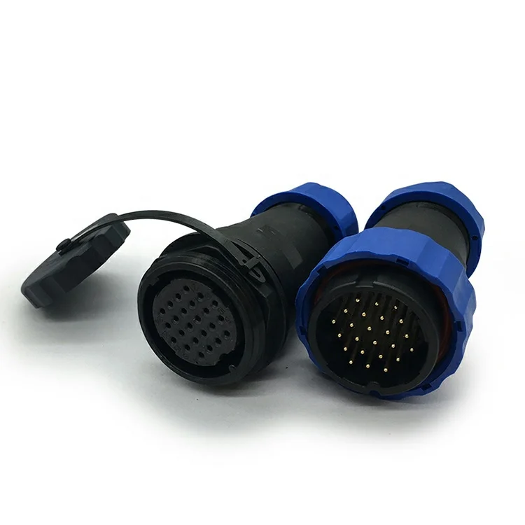 Waterproof Docking Aviation connector SP28 SD28 24pin docking type socket Male and Female
