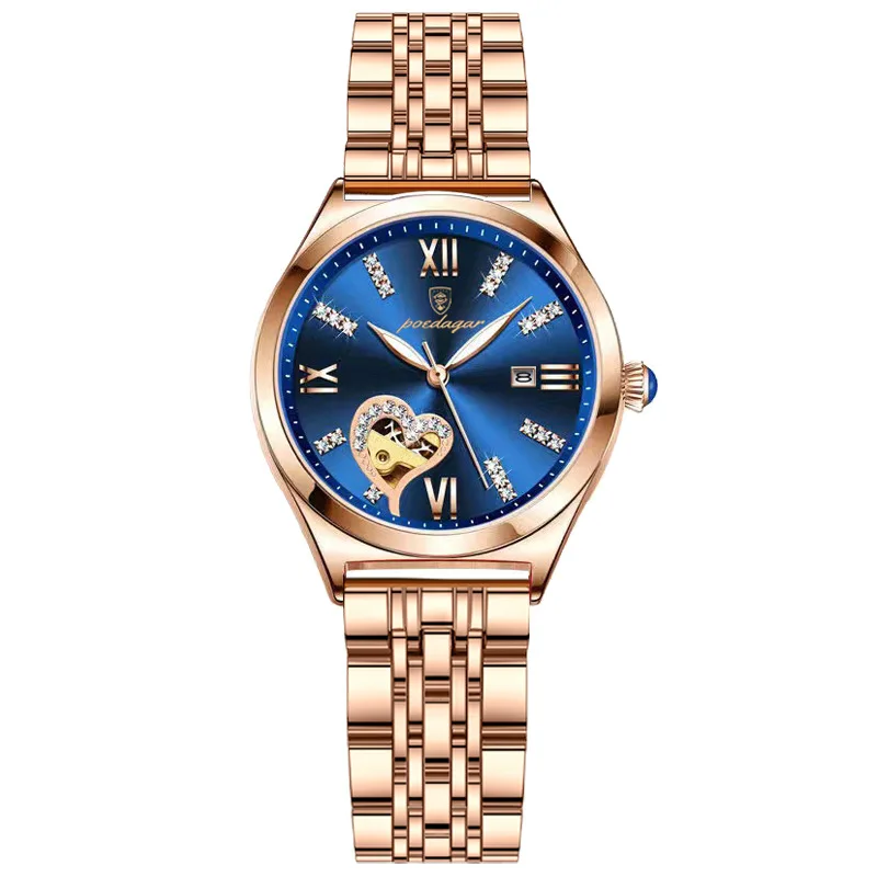 Girl Gift POEDAGAR 320 New Casual Women Watches Stainless Steel Band Business Quartz lady Watch Luminous Pointers