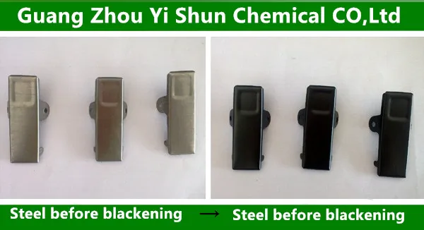 Environmental protection type iron and steel surface shiny black agent