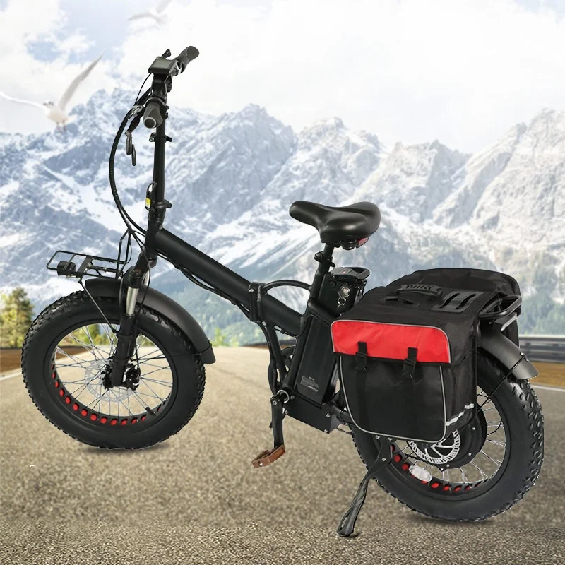 48v 500w 13ah Electric Folding Bike 1500w Belt Driven Electric Bike Eu Warehouse 750w Tandem Electric Mountain Fat Bicycle