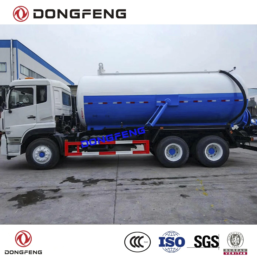 Dongfeng 6x4 RHD 15000 литровый вакуумный резервуар