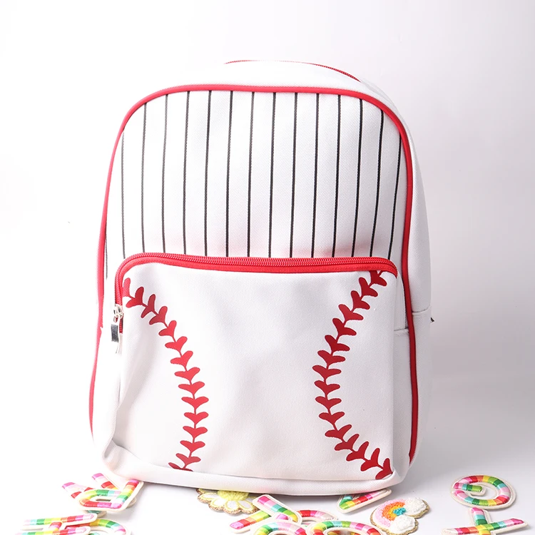 Wholesale school bags casual gym sports softball travel backpacks canvas lightweight baseball leisure backpack bags for unisex