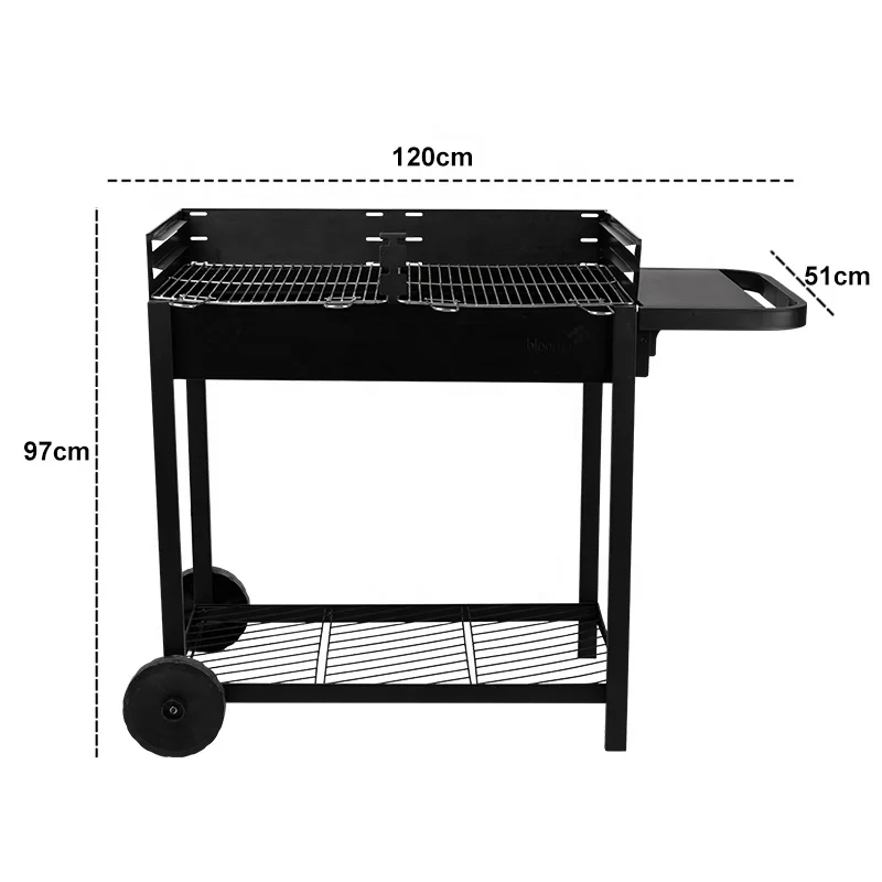 Luxury Portable large outdoor barbecue grill charcoal bbq grills for patio garden backyard party