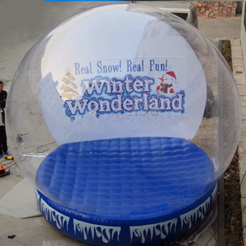 inflatable human size snow globe for christmas/giant inflatable snow globe for outdoor