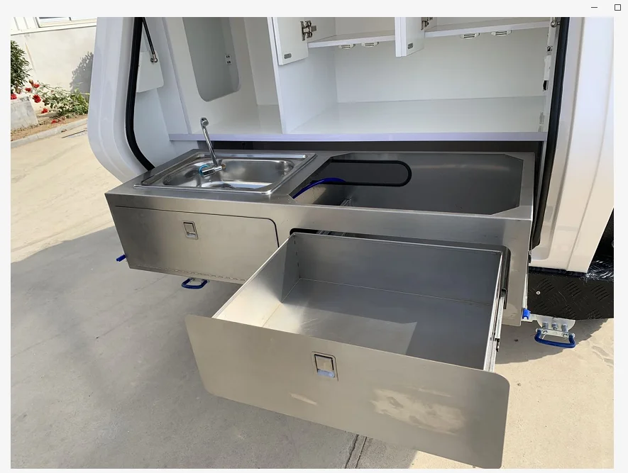 Factory price customized Stainless steel kitchen for camping trailer caravans
