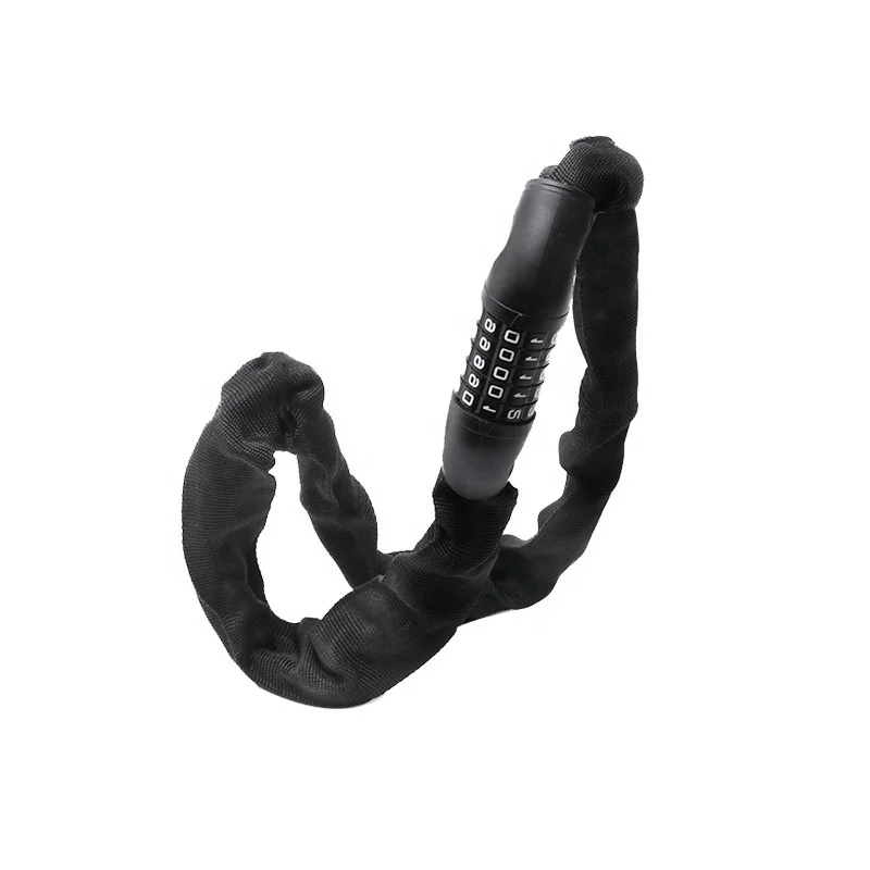 For Motorcycle Bicycle Riding Accessories Bicycle Electric Vehicle 5-digit Combination Anti-theft Chain Lock