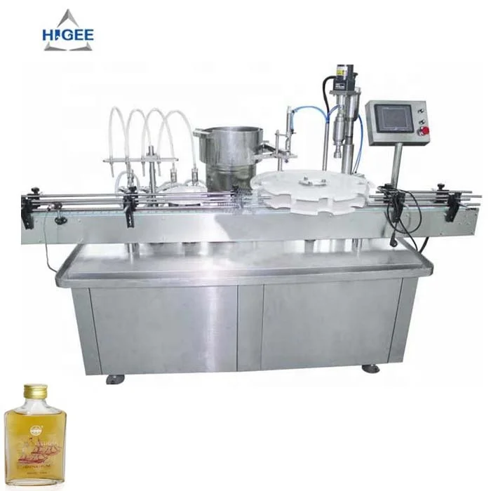 2000BPH alcohol filling machine with 50ml 100ml mini liquor glass bottles bottling machine vodka whiskey