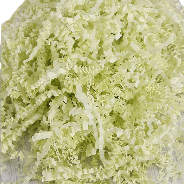 1kg/bag Decorative Crinkle Cut Raffia Shredded Kraft Paper Crinkle Gift Box Filler Crinkle Paper Raffia Lafite Paper