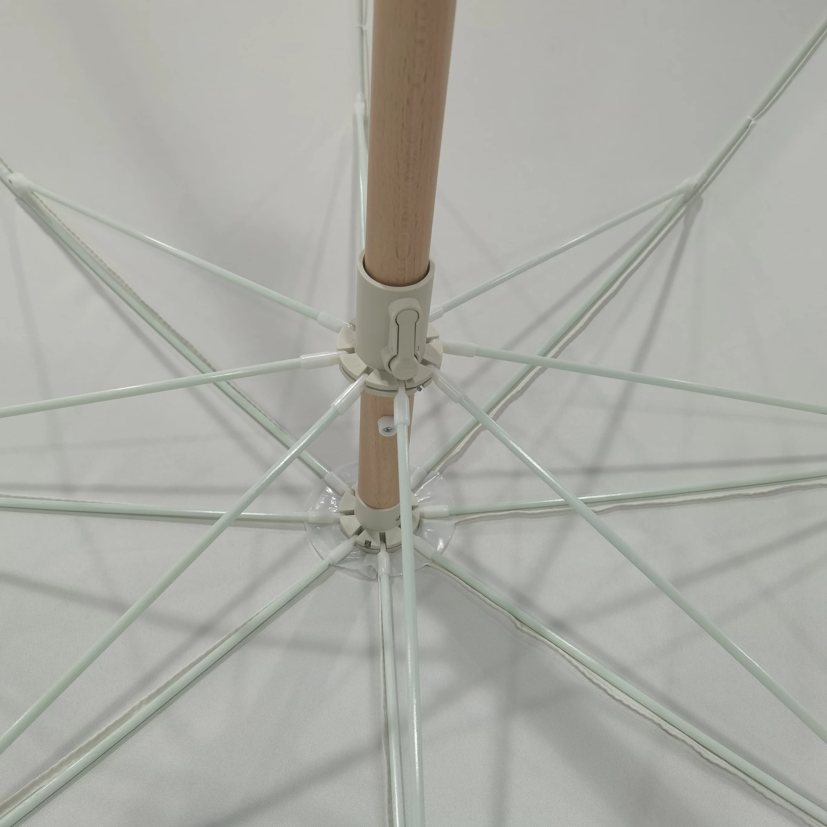 Outdoor Sun Shade Tassel Umbrella Beach Luxury Wooden Cotton Beach Umbrella With Fringe