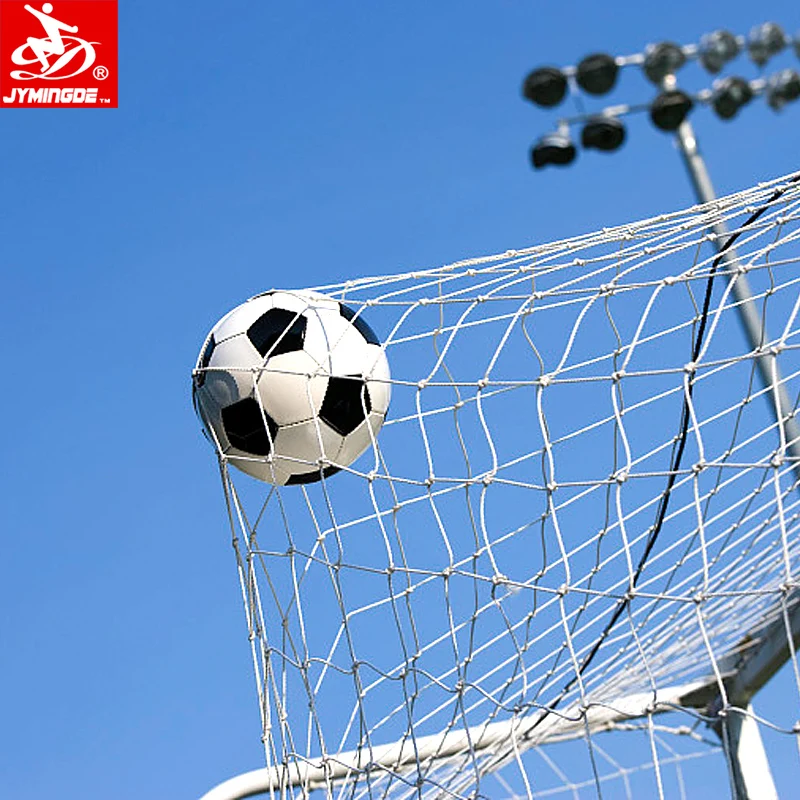 Glow in the dark polyester light up customized size football mini soccer goal net for kids adults