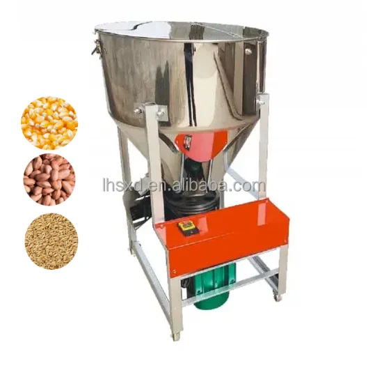 Commercial use of feed mixer for breeding small household seed coating   dry and wet dual-purpose stainless steel particles
