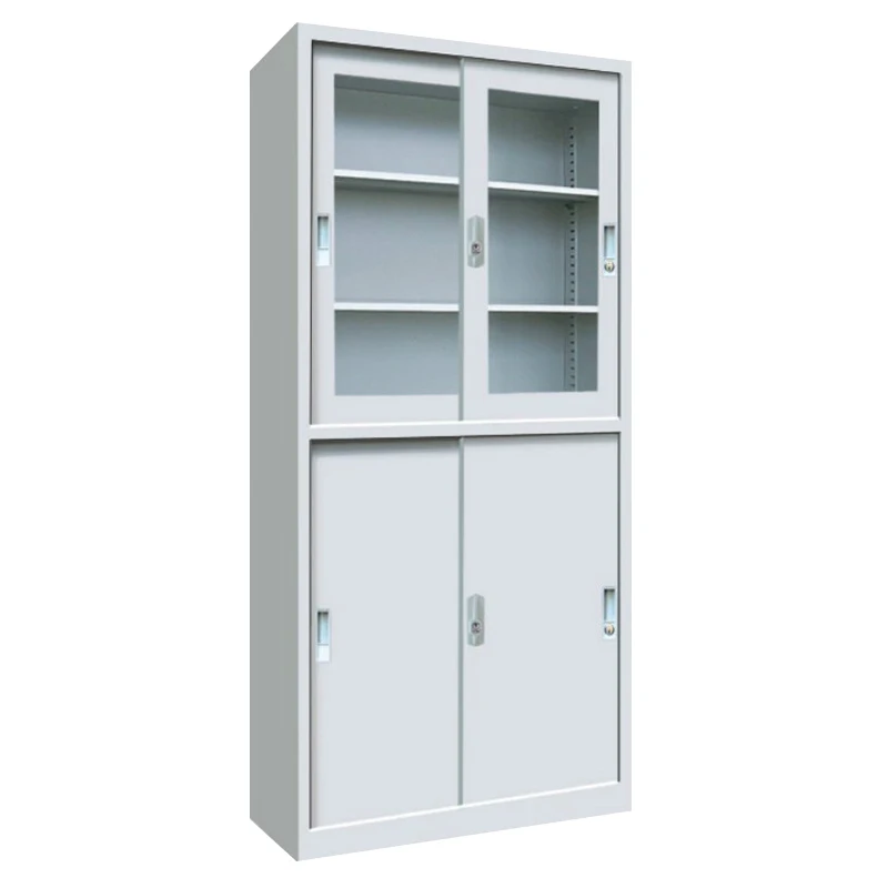Standard Specifications Sliding Glass Door Office Filing Cabinet with Factory Sale Direct