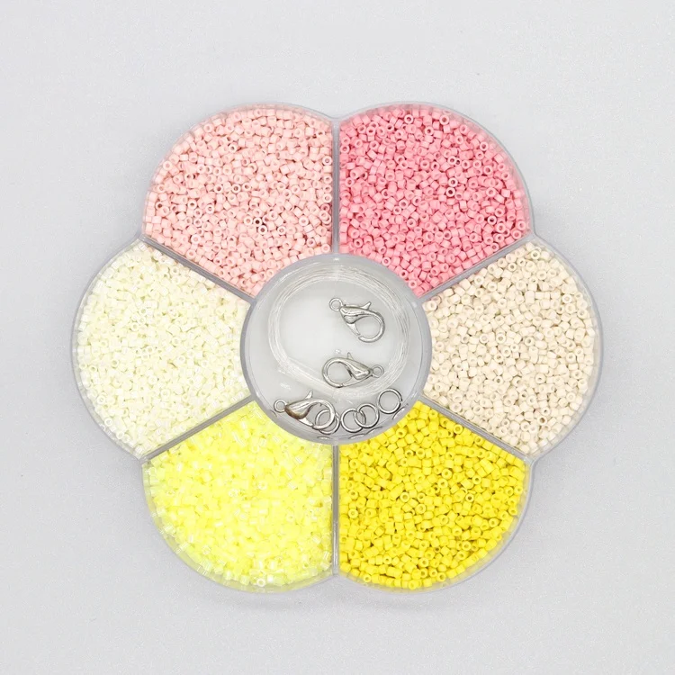 Wholesale Good Quality Hot Selling 2mm multicolor Craft DIY mini crystal seed waist glass bead for Jewelry making
