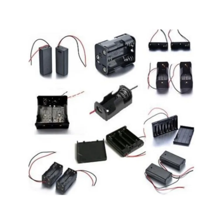 Plastic 9 Volt Battery Box Heavy Duty Guitar 9V Battery Holder With Switch and Cover With 150mm Wire Leads Battery Case Holder