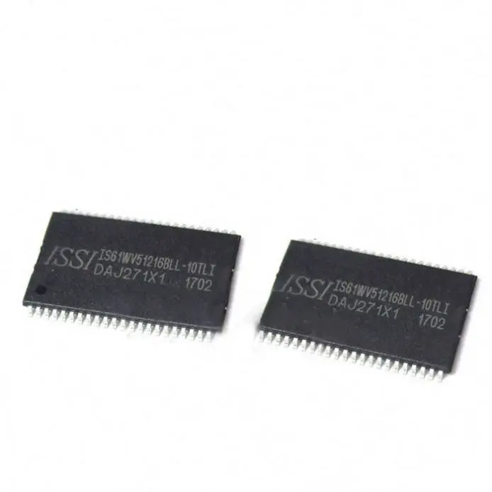 Is61wv51216bll Sram Chip Async Single 2.5V/3.3V 8M-Bit 512K X 16 10Ns 44-Pin Tsop-Ii Is61wv51216bll-10Tli