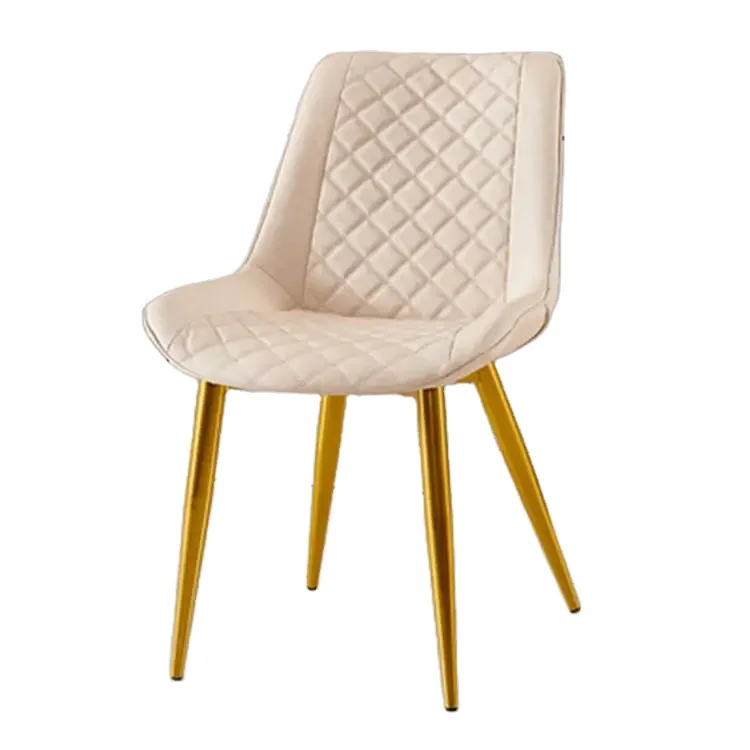 Dropshipping Agent Home Furniture Custom Dining Room Restaurant Leather Chair Fabric Dine Chair Metal Leg Dining Chairs