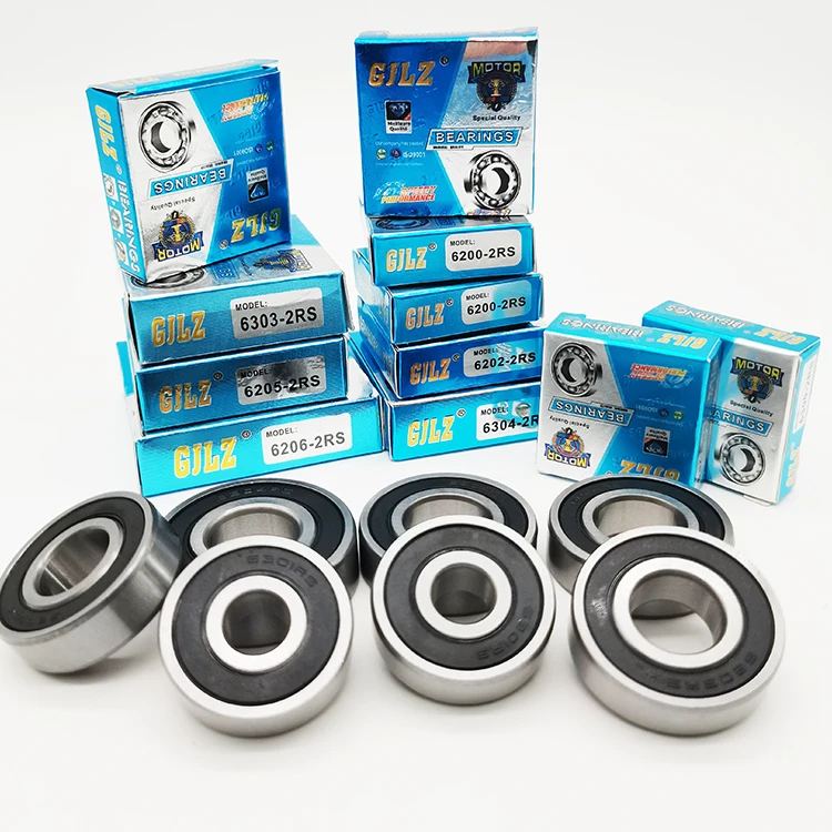 P0 Grade 100% Gcr15 Chrome Steel Motorcycle GJLZ Brand Box Packing  Deep Groove Ball Bearing 6203 2rs zz