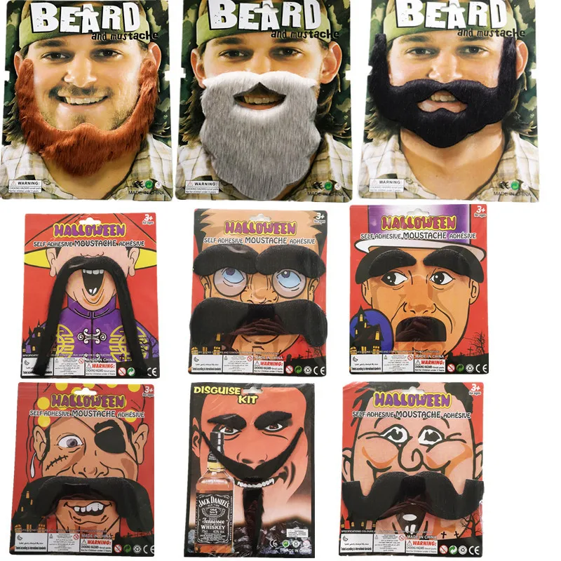 Halloween Props Black Simulation Mustache Party Dance Dress Up Beard For Sale