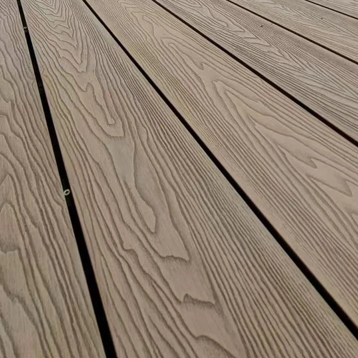 Wpc Decking 3d Embossed Wood Grain  Outdoor Wooden Plastic Composite Flooring