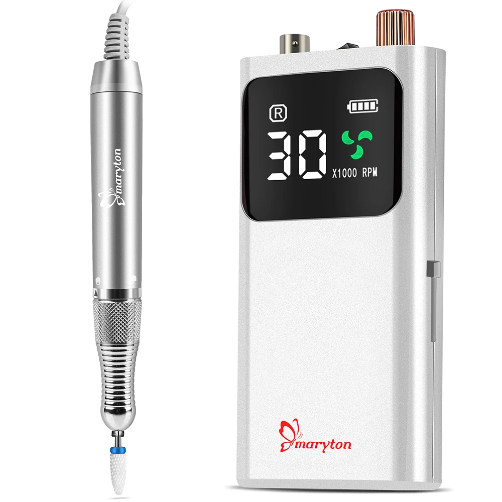 FREE SHIPPING NEW PRODUCT E File Rechargeable Nail Drill Brushless Motor Portable Electric Nail Drill Machine For Manicure