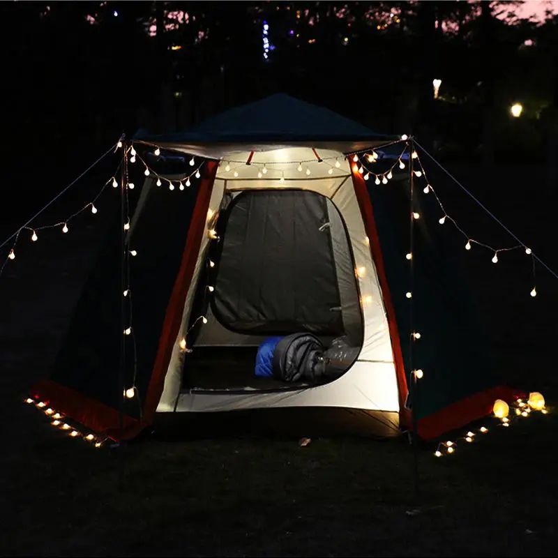 Палатки Glamping для мероприятий водонепроницаемая палатка кемпинга на 12 человек роскошная 3X3 кемпинг открытом воздухе алюминиевый сплав ткань Оксфорд 2 шт. 10 кг