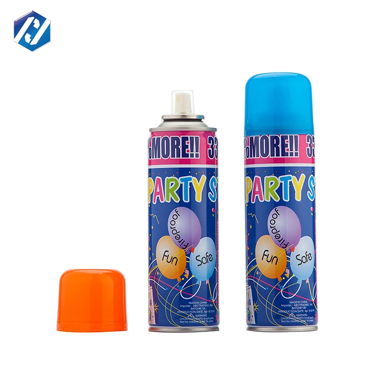 Low price OEM Hot Sale New Product Crazy Ribbon spray  party biodegradable city silly string