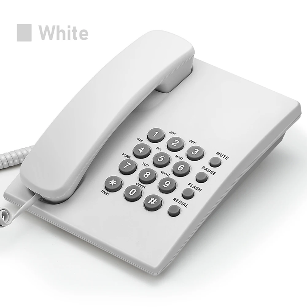 Basic Analog Phone System Desk Land Line Telephone For Office Phone FICAN500