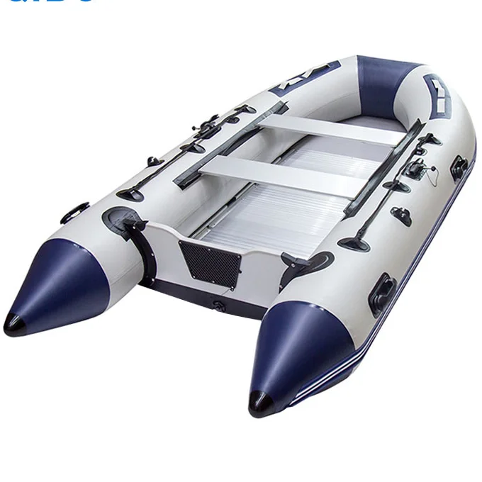 Factory wholesale Pvc Inflatable Boat Aluminum floor Rubber Dinghy Inflatable fishing Boats with ce certificate