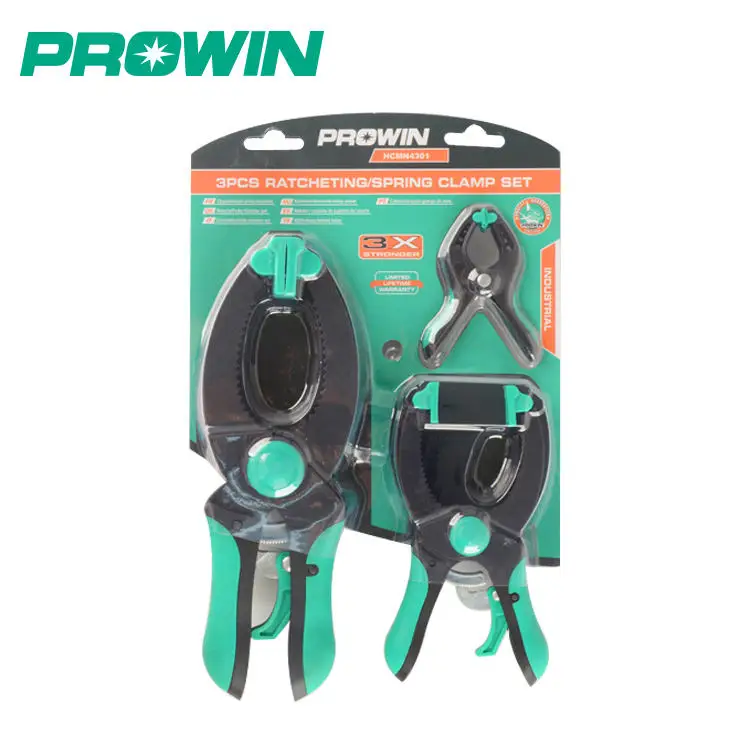 PROWIN Free Sample Money-Saving 3/4/6/8 PCS 1.5' 3' Ratcheting Spring Clamp