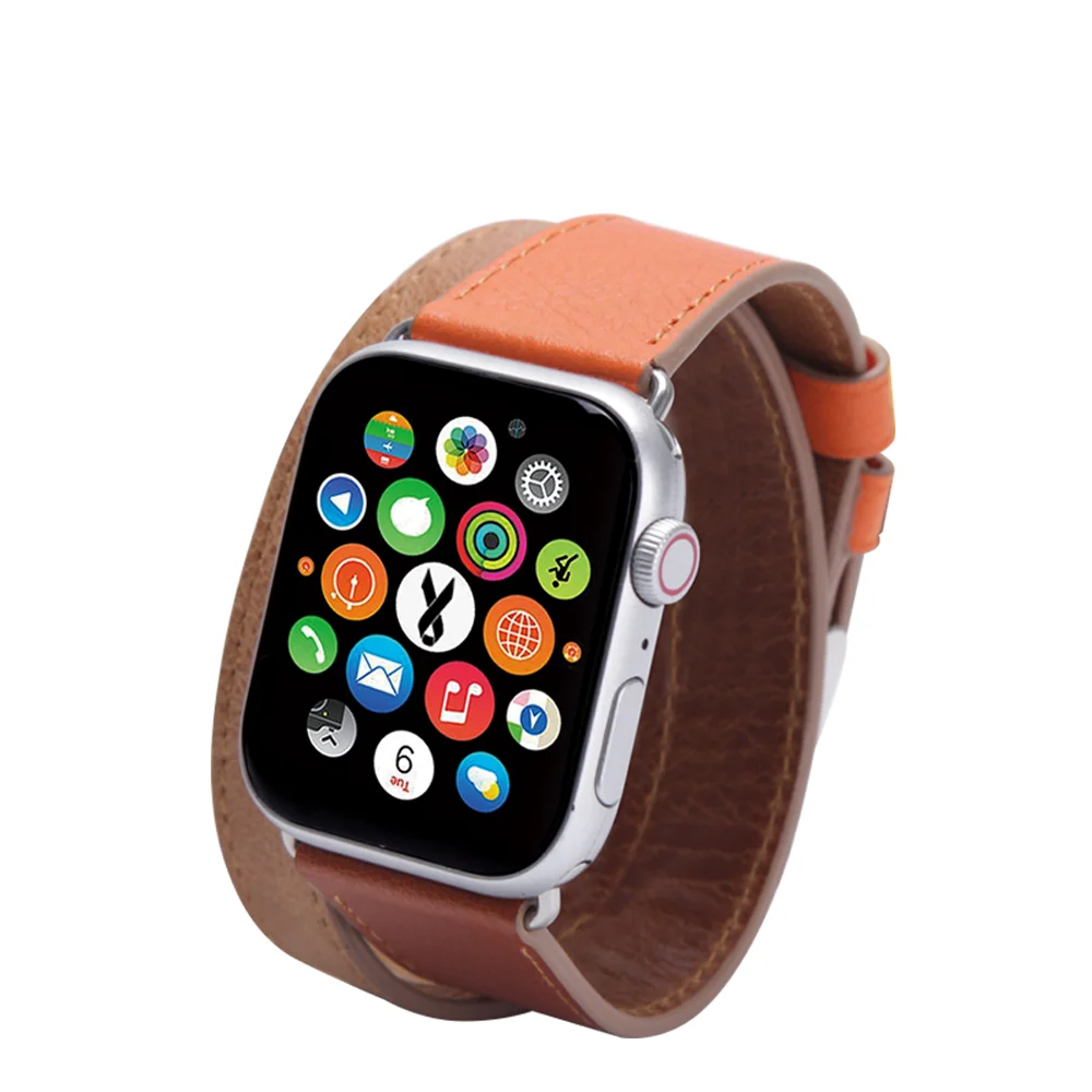 
New Product Smart Leather Watch Band for Iwatch Series 1/2/3/4, Rollable Watch Strap for Apple 38mm 42mm 