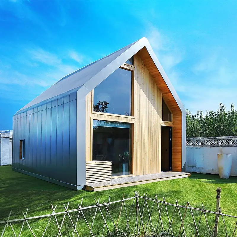 Deepblue Smarthouse cost-efficient small kit mobile prefab light steel frame bamboo bungalow wooden design garden studio house