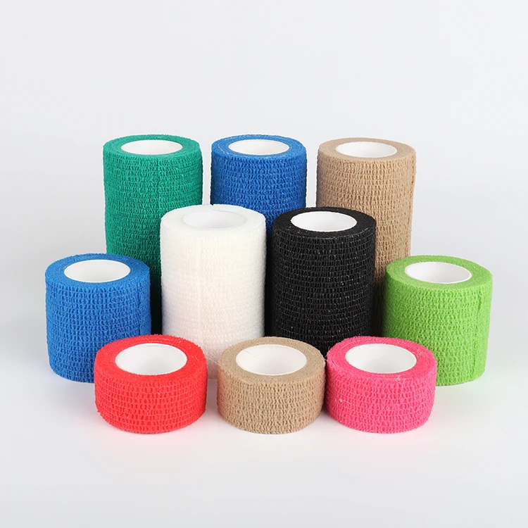 Colorful Sport Self Adhesive Elastic Bandage Wrap Tape For Knee Support Pads Finger Ankle Palm Shoulder