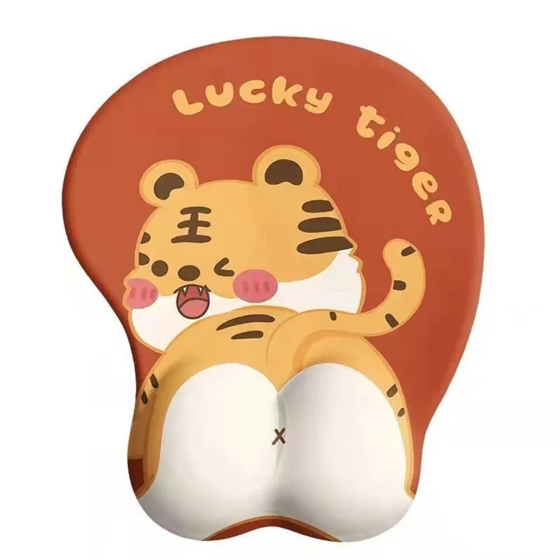 HOSHOM Soft Silica Gel Anime Mouse Pads Wrist Rest Cartoon Gaming Mouse Pad Printed 3D Ergonomic Custom Mouse pad Cute