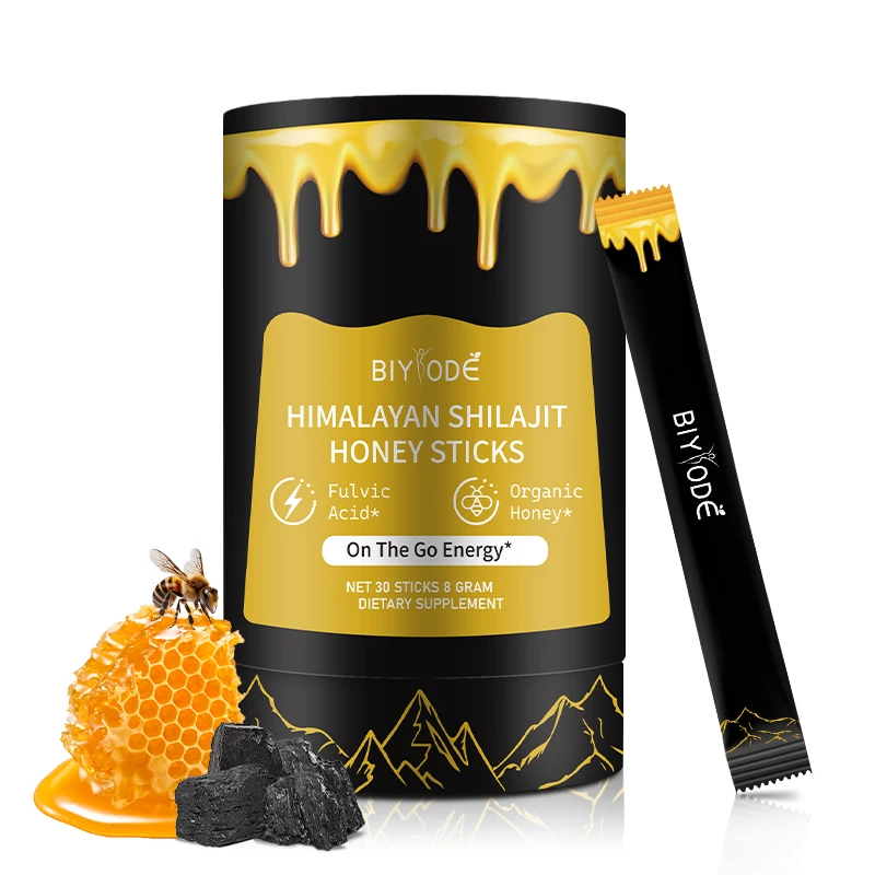 Jiabeikang Factory Custom Private Label Formula Fulvic Acid Orginic Honey Pure Himalayan Shilajit Resin Sticks