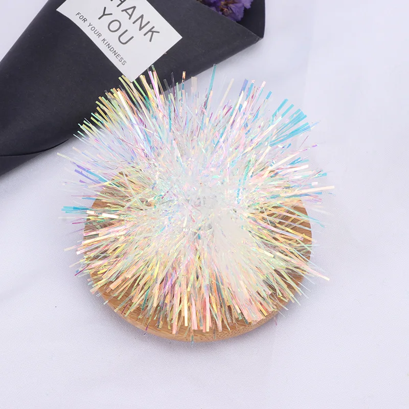 holographic   mini Cheerleading  pom poms key chain  Souvenir Gift for cheerleader