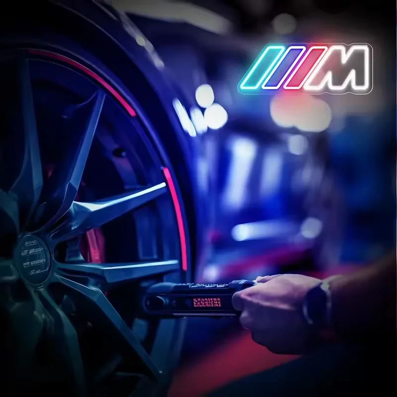 IIIM Car LED Light Neon Signs 5V USB Powered with Adjustable Brightness IP65 Rated for Garage Wall Decor
