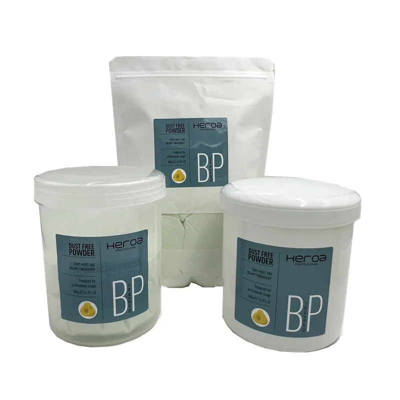 Wholesale 500g Keroa Series No Stimulation Organic 9+ Blue Bleach Powder For Hair Color