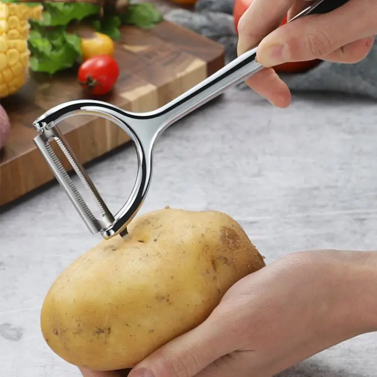 Amazon New Product Stainless Steel Peeler Fruit Vegetable Shredder Slicer Planing Cutter Potato Carrot Grater Kitchen Tool