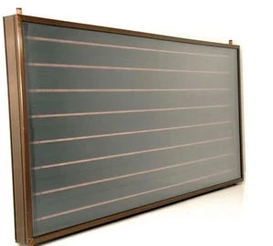Colour steel non-pressurized flat panel solar heating collector for pool
