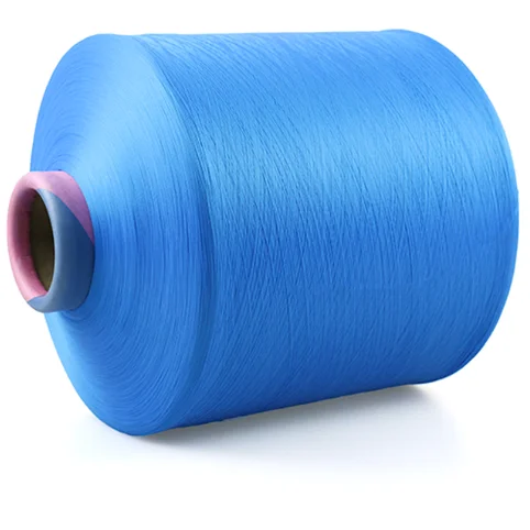 Тонкая окрашенная полиэфирная многослойная промышленная пряжа