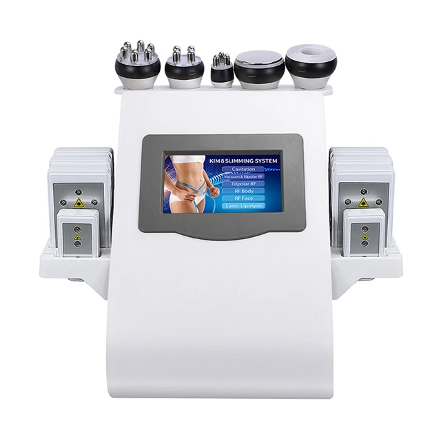 
6 in 1 High Quality Kim 8 New Ultra Cavitation Rf Vacuum ultrasonic 40k cavitation Slimming Machine 