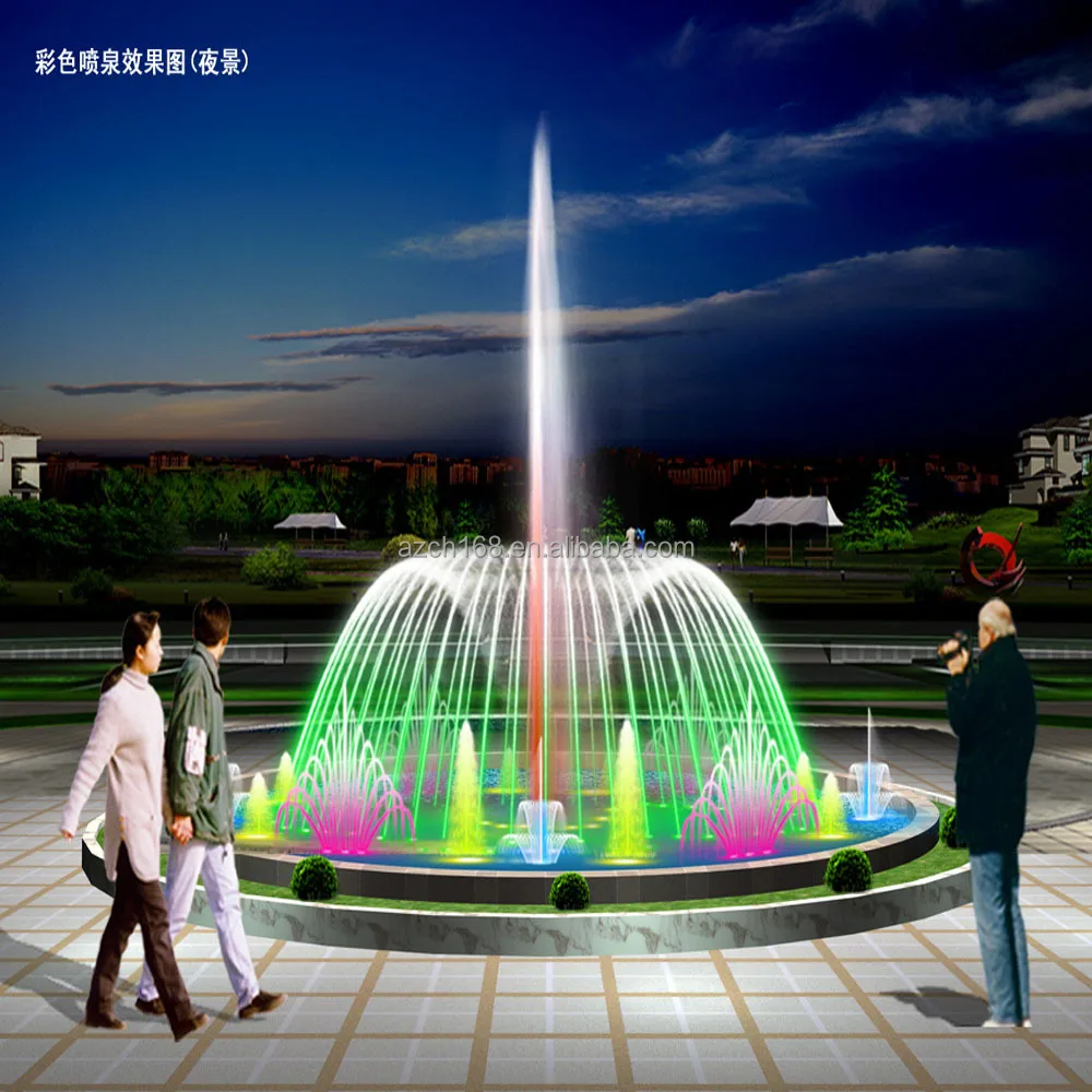 Programmed Control Modern Square Dancing Water Fountain Design