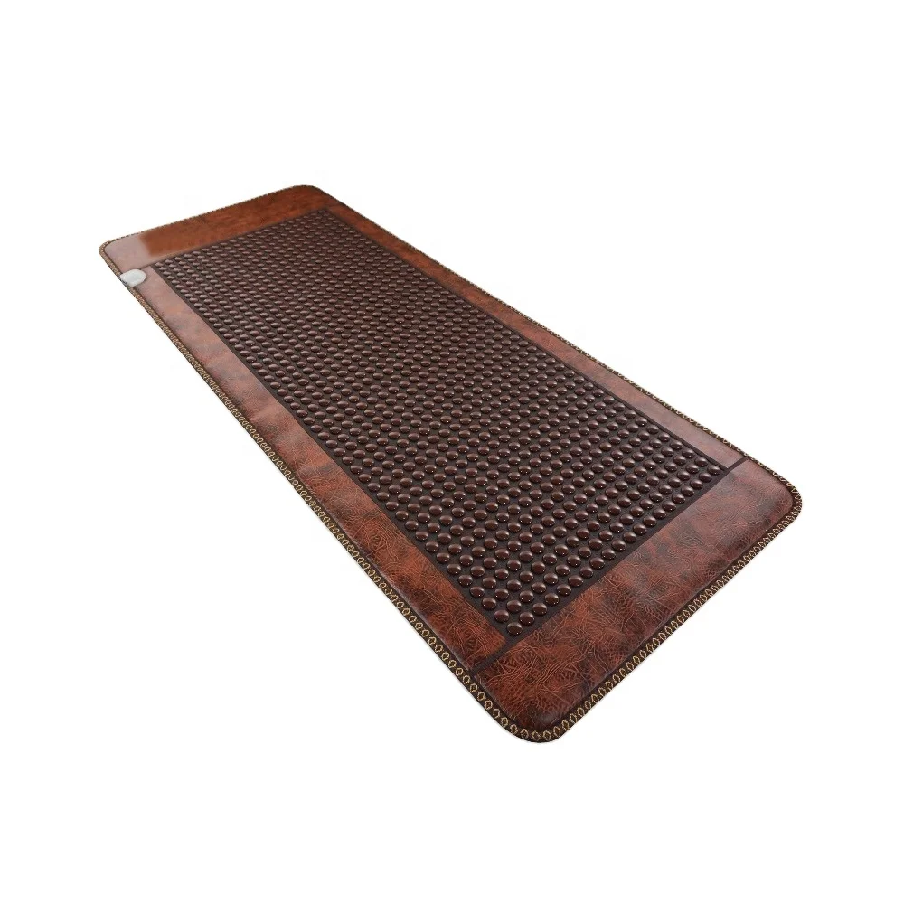 Far infrared ray tourmaline mat acupoint massager heating pad pemf jade mattress