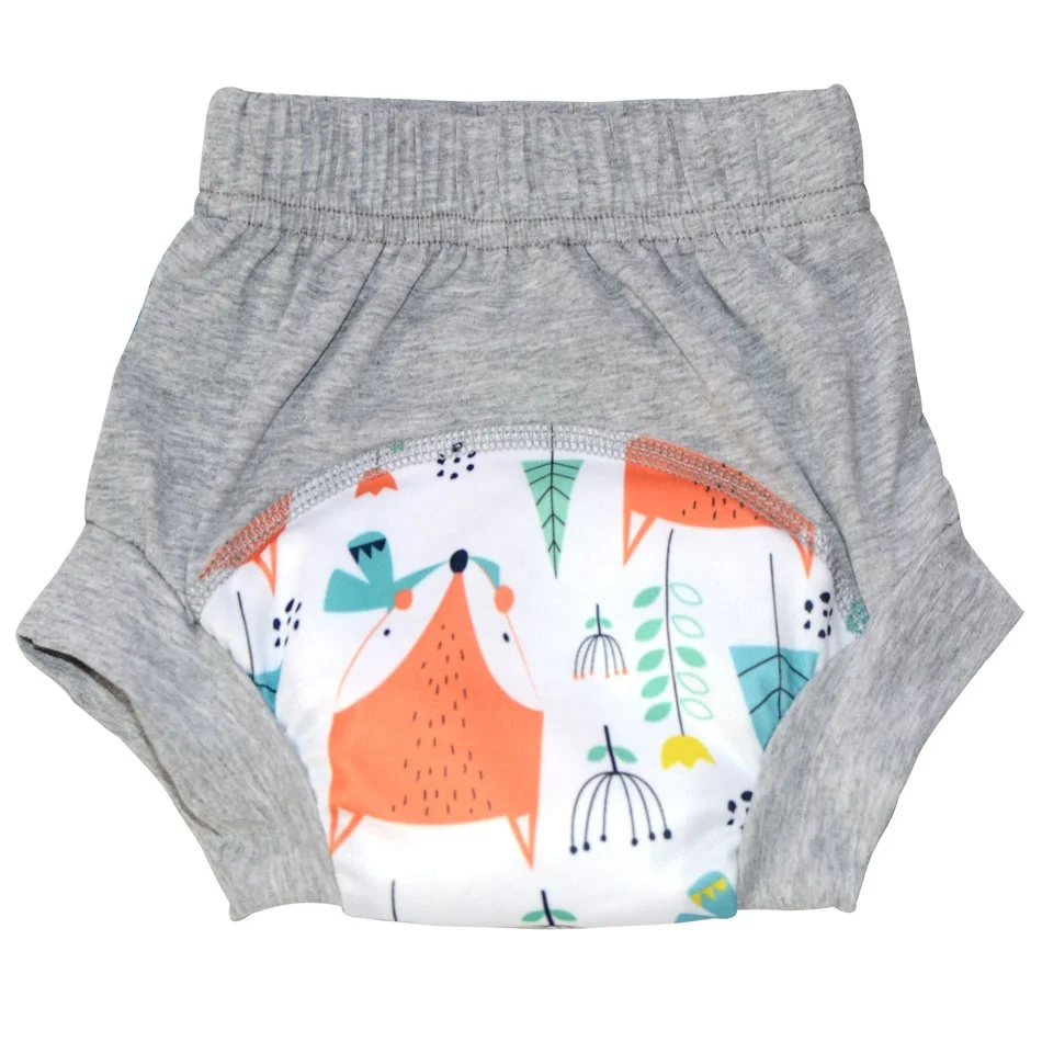 OEM super absorbent waterproof toddler cotton training pants baby cloth diaper