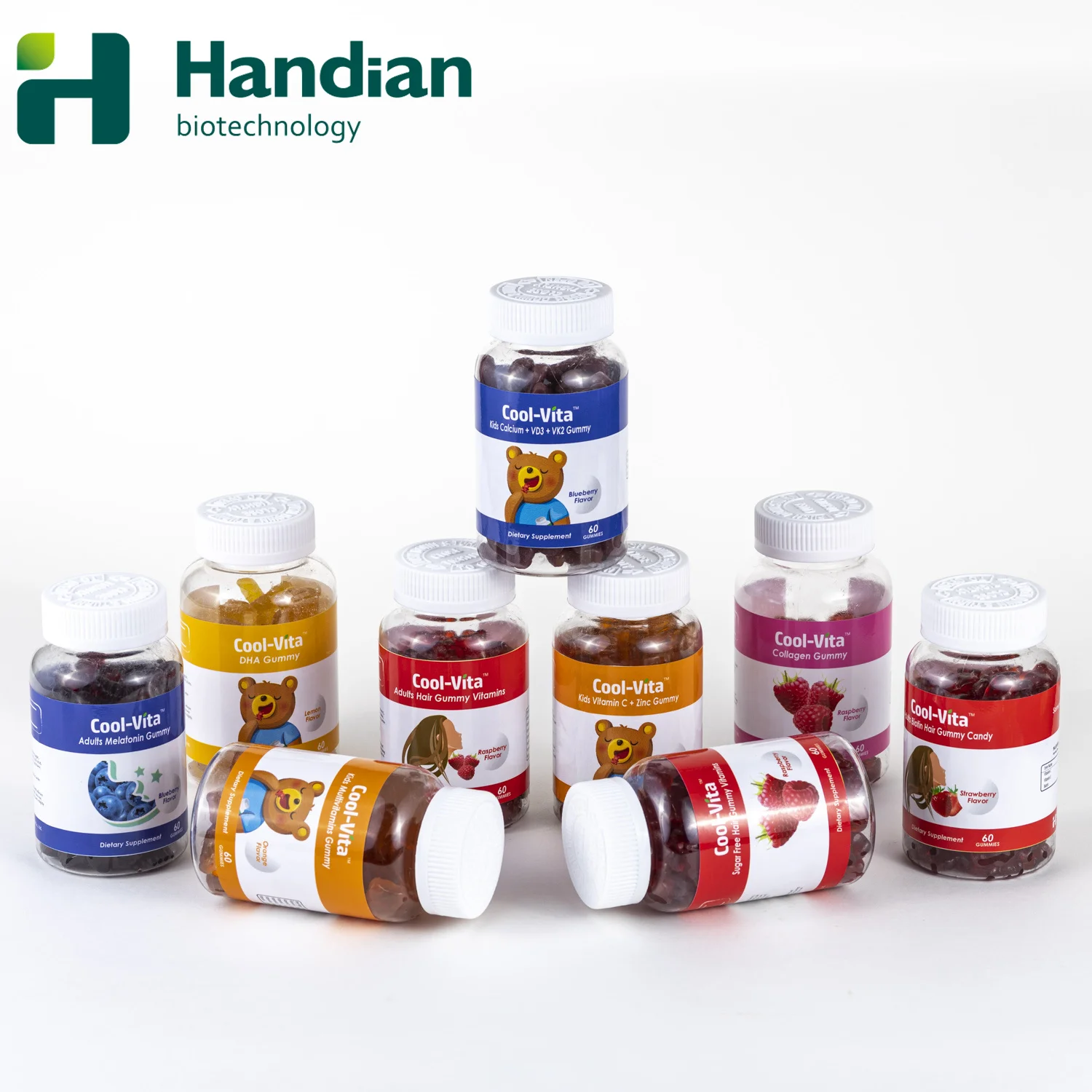 Private Label Vitamins and Supplement Vitamin C Gummies Multivitamin with Zinc Herbal Extracts for Immune Support