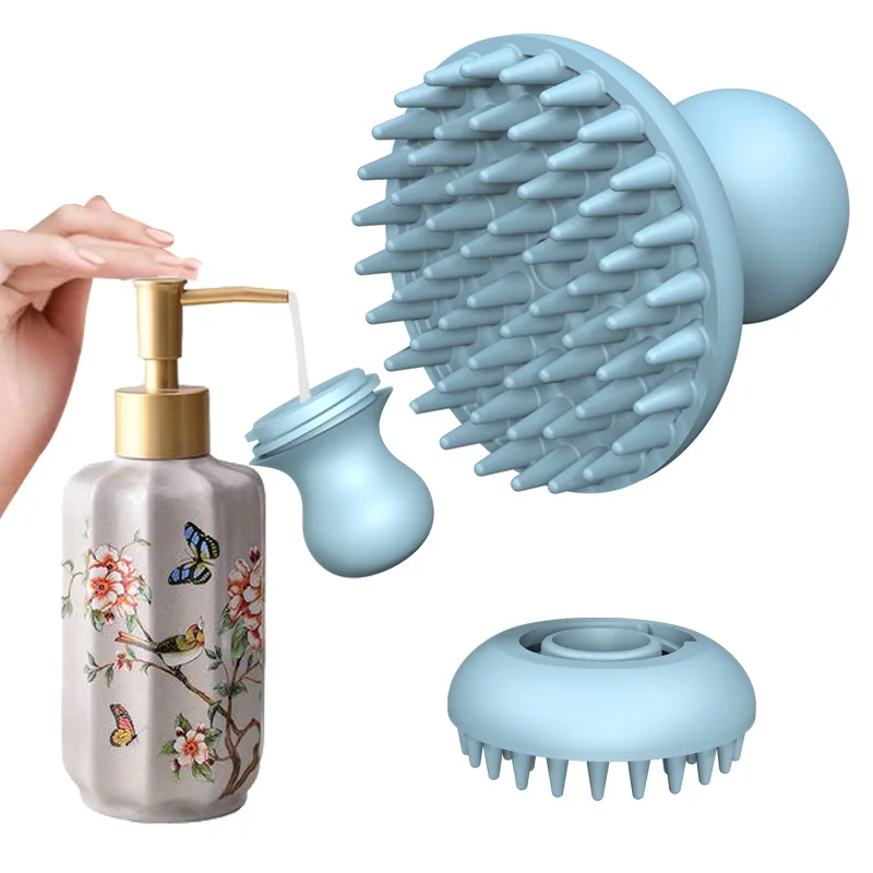 Bath Brush Shampoo Dispenser Grooming Pet Shower Brush Factory Pet Dog Silicone Sustainable Soft Silicone Brush for Cat Shower